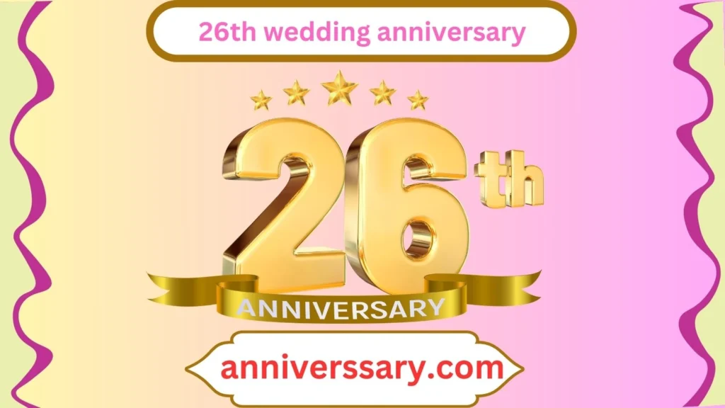 26th wedding anniversary