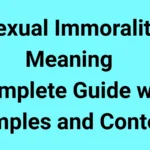 Sexual Immorality Meaning