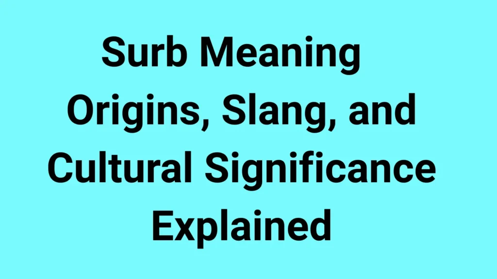 Surb Meaning