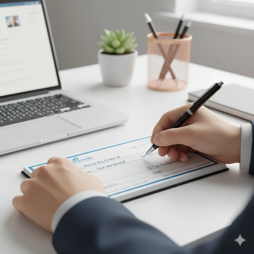 how to write a check