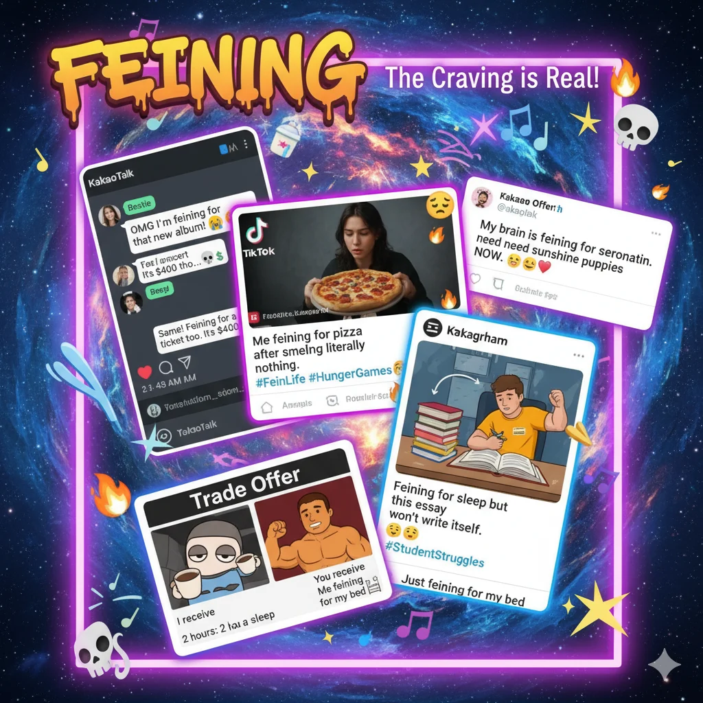 feining meaning slang