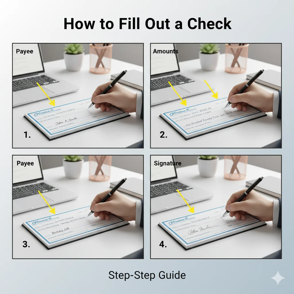 how to write a check