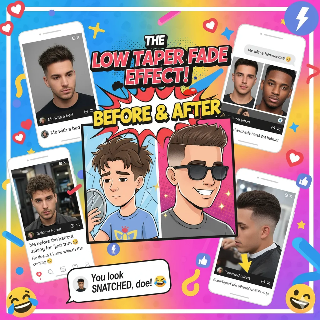 low taper fade meme