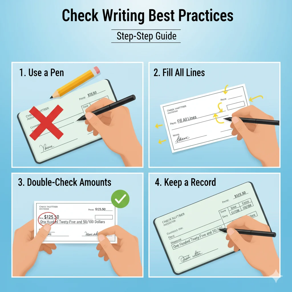 how to write a check