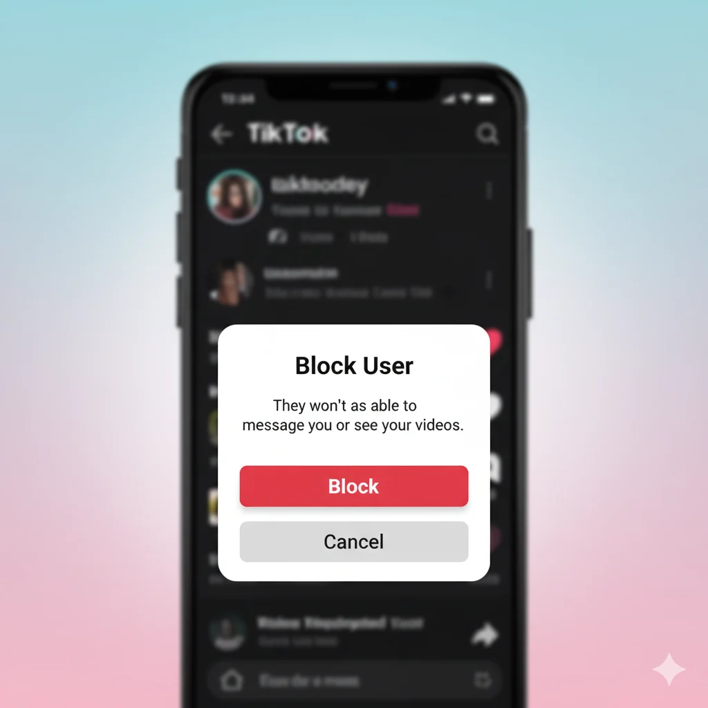 how to block someone on tiktok
