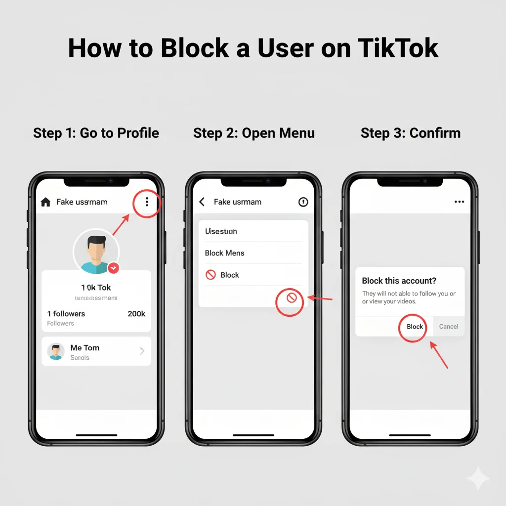 how to block someone on tiktok