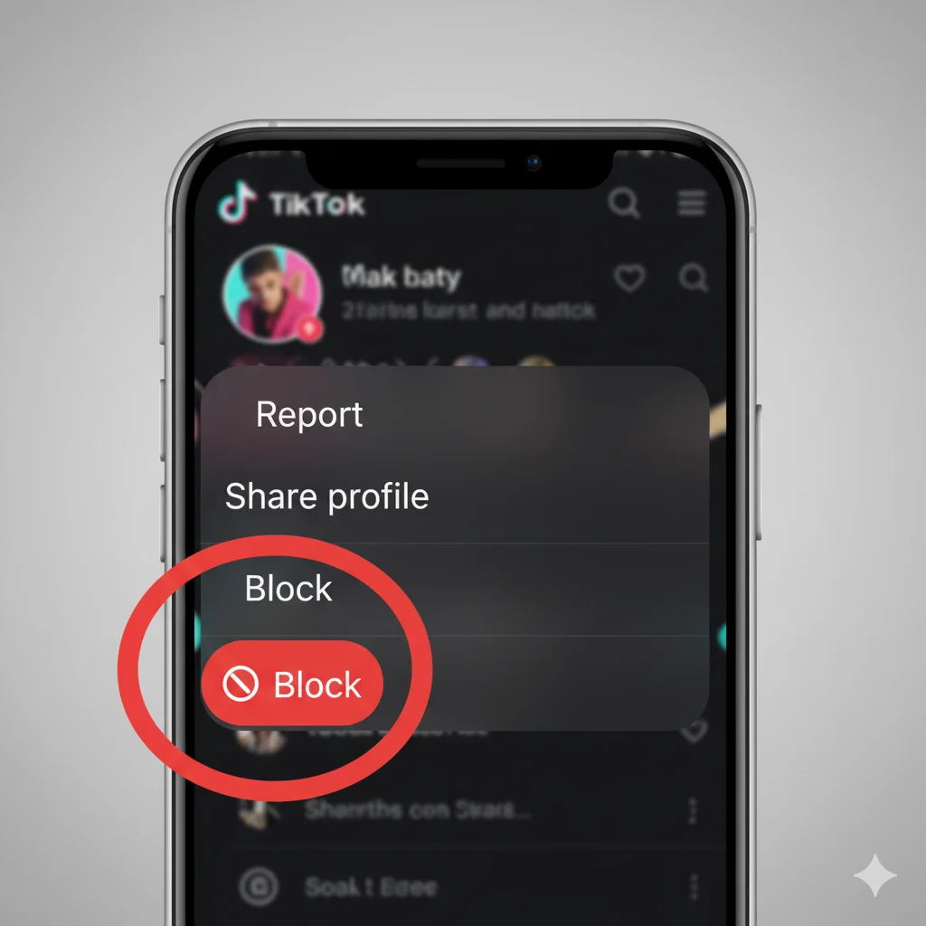 how to block someone on tiktok