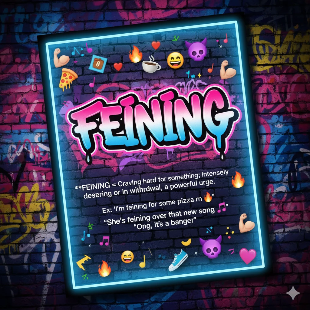 feining meaning slang