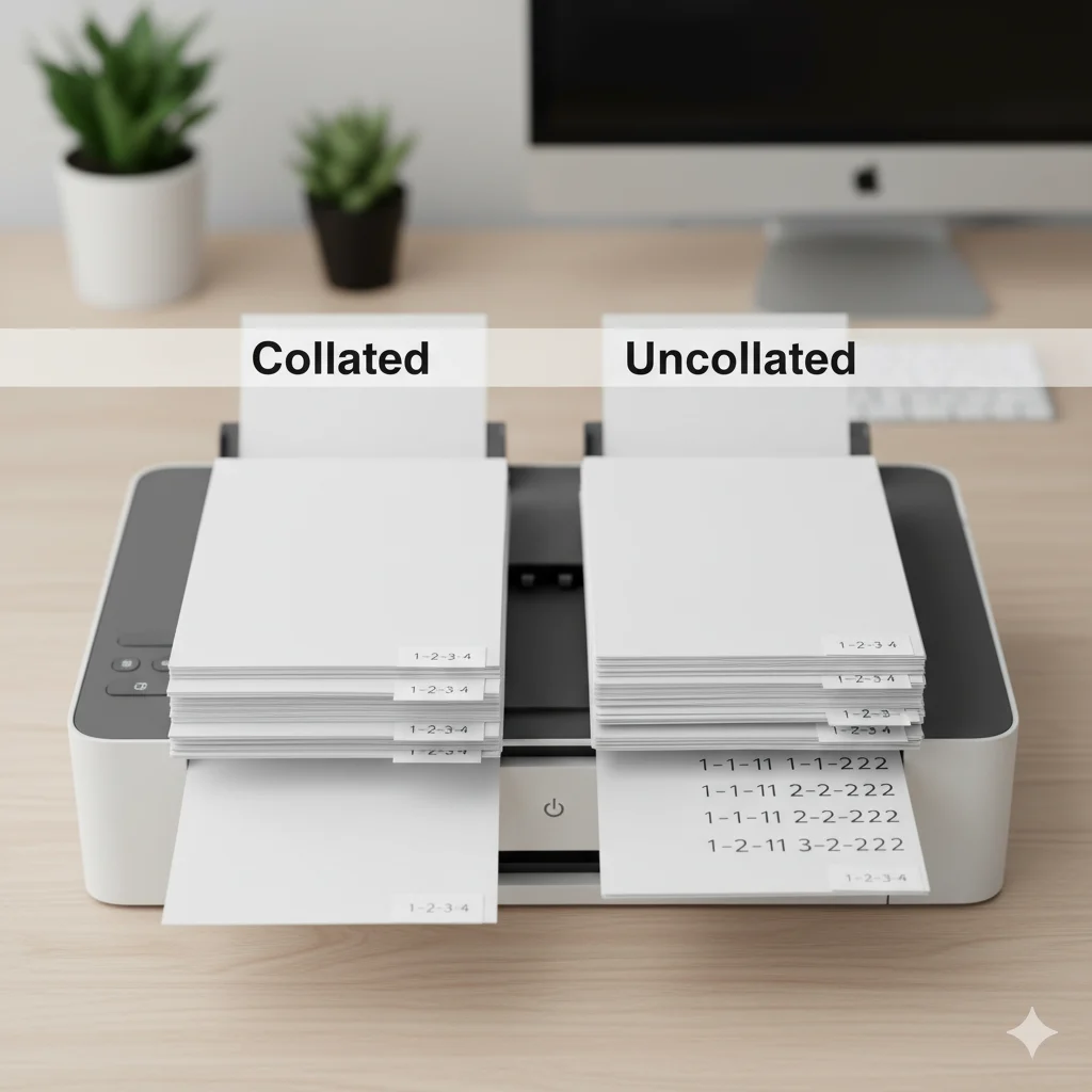 what does collate mean when printing